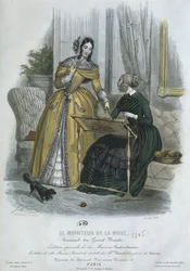 Tavola di moda, Parigi, illustrazione da 